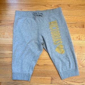 Victoria's Secret Grey and Gold Capris